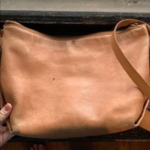 Madewell brown leather crossbody